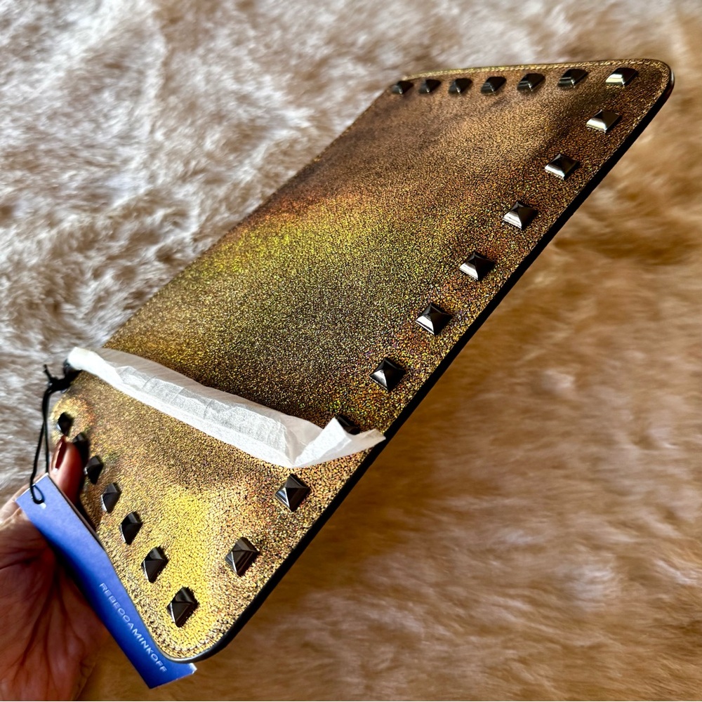 Studded Holographic Clutch - Picture 6 of 7
